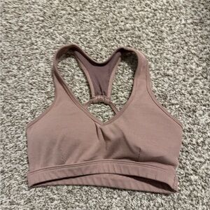 Bombshell Sportswear Dusty Pink ribbed Sports Bra
